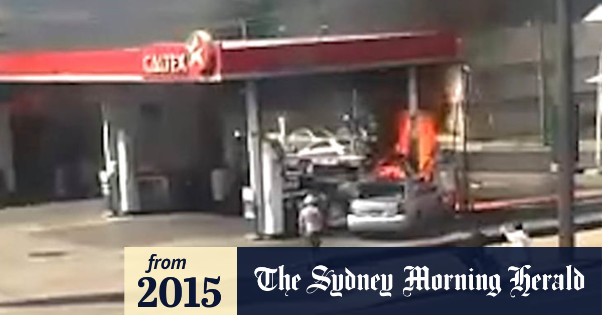 Video Petrol station fire rescue a thing'